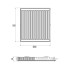 Радиатор стальной Aquatronic 11 тип 500х1600 боковое подключение
