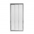 Душевая дверь в нишу Qtap Unifold CRM208.C4 78-81x185 см, стекло Clear 4 мм, покрытие CalcLess